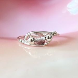 Sterling Silver Clear Quartz Midi Ring Toe Ring